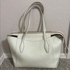 Tod’s White Leather Tote